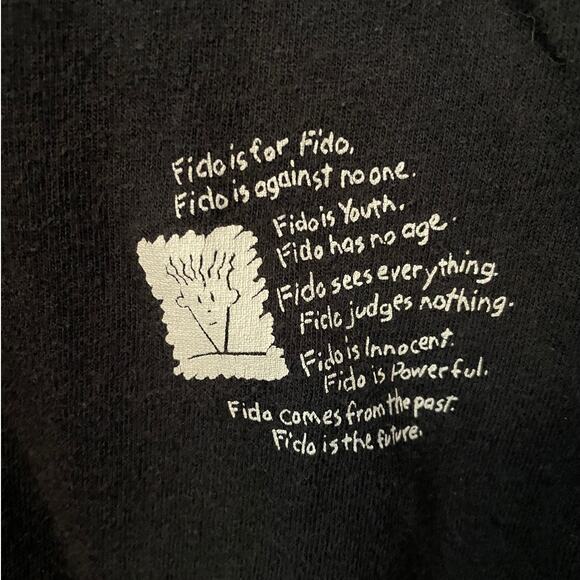 Vintage 1985 lazy Fido Dido T-Shirt single stitch - Men's M to Large, no tag - Picture 3 of 7